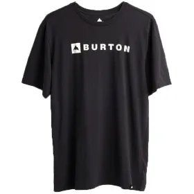 Vīriešu Krekls ar Īsām Piedurknēm Burton Horizontal Mountain Melns