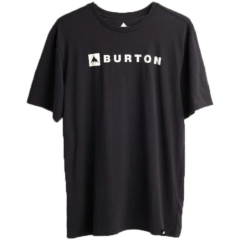 Vīriešu Krekls ar Īsām Piedurknēm Burton Horizontal Mountain Melns