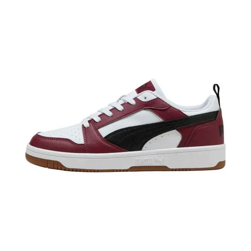 Miesten rennot kävelykengät Puma Rebound V6 Low Valkoinen Burgundi