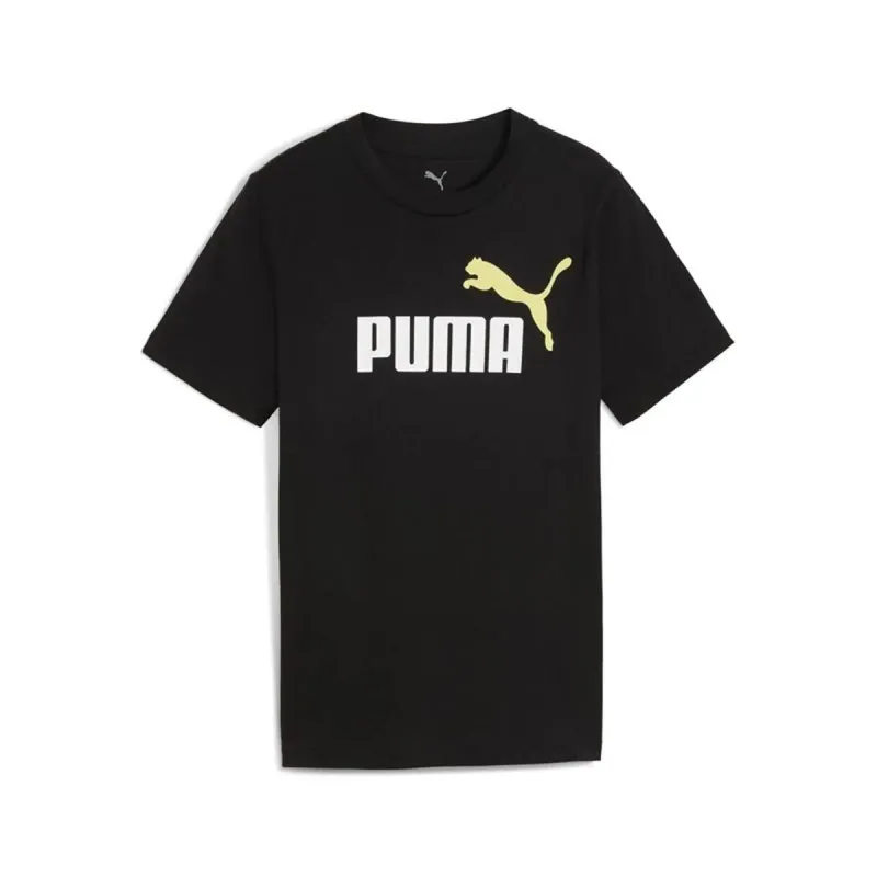 Krekls ar Īsām Piedurknēm Bērniem Puma Essentials 2 Color No.1 Log Melns