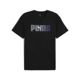 Lühikeste varrukatega T-särk, meeste Puma Essentials Logo Lab Must