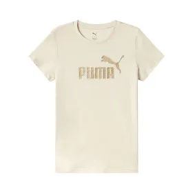 Lühikeste varrukatega T-särk, meeste Puma Essentials+ Textured Foil Beež