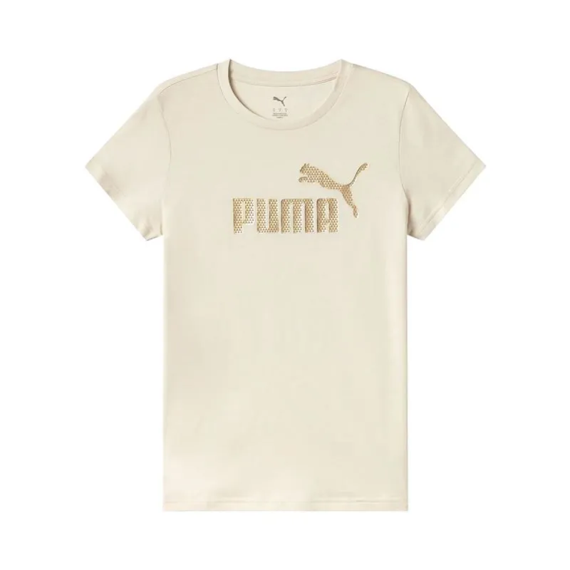 Lühikeste varrukatega T-särk, meeste Puma Essentials+ Textured Foil Beež