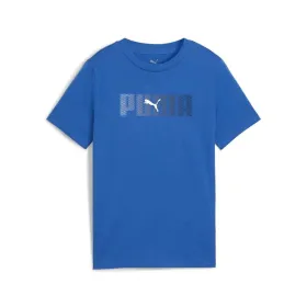 Laste Lühikeste varrukatega T-särk Puma Essentials Logo Lab B Sinine