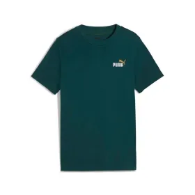 Детский Футболка с коротким рукавом Puma Essentials 2 Color Зеленый