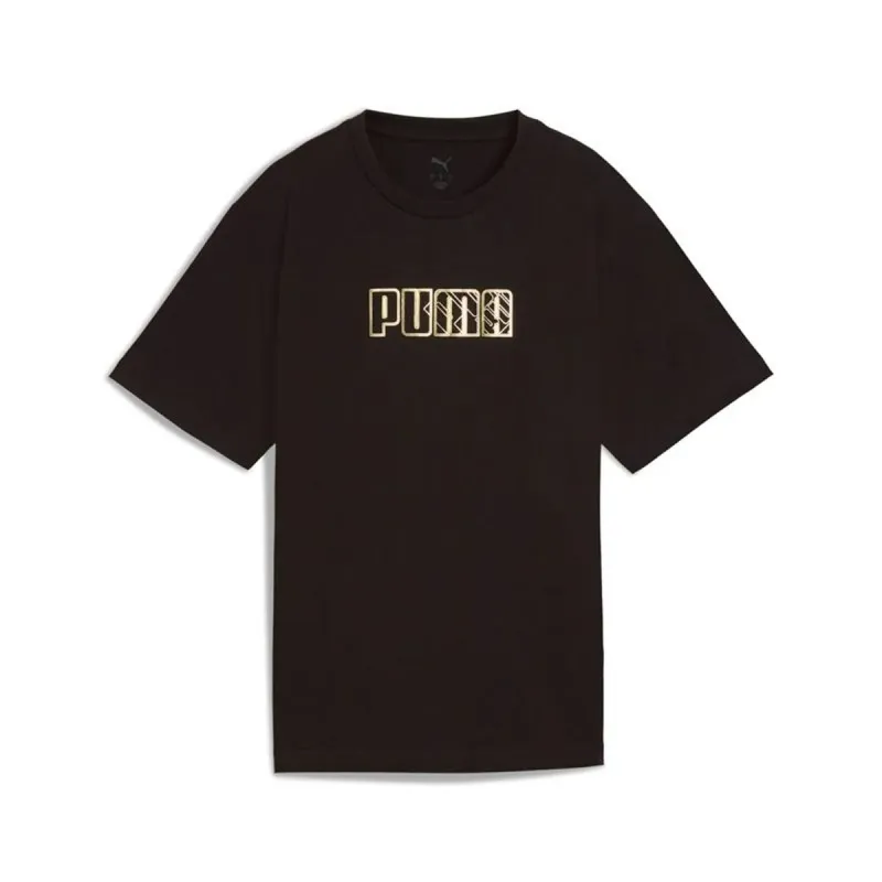 Sieviešu Krekls ar Īsām Piedurknēm Puma Maximal Metallic Relaxed