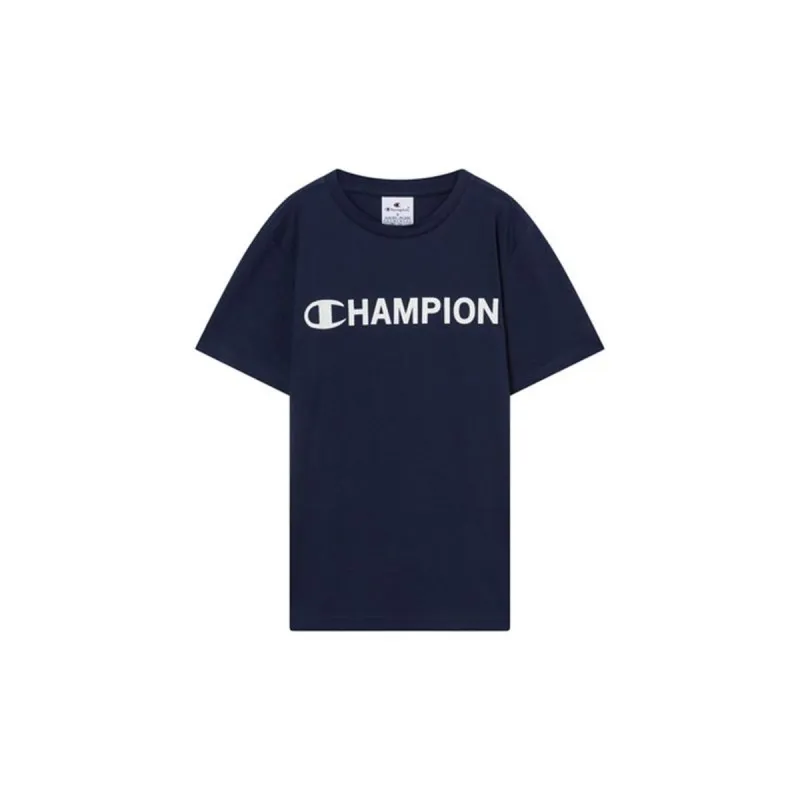 Krekls ar Īsām Piedurknēm Bērniem Champion Graphic Shop Tumši Zils