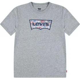 Laste Lühikeste varrukatega T-särk Levi's Lvb On The Road Batwing Helehall