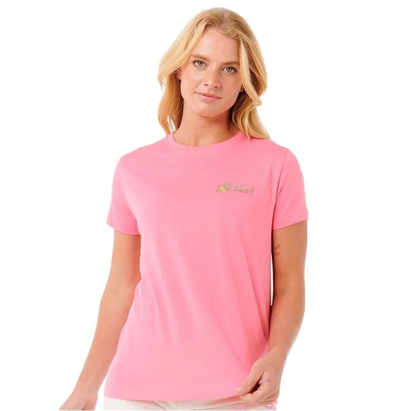Lühikeste varrukatega T-särk, naiste Rip Curl Waikiki Standard Tee Roosa
