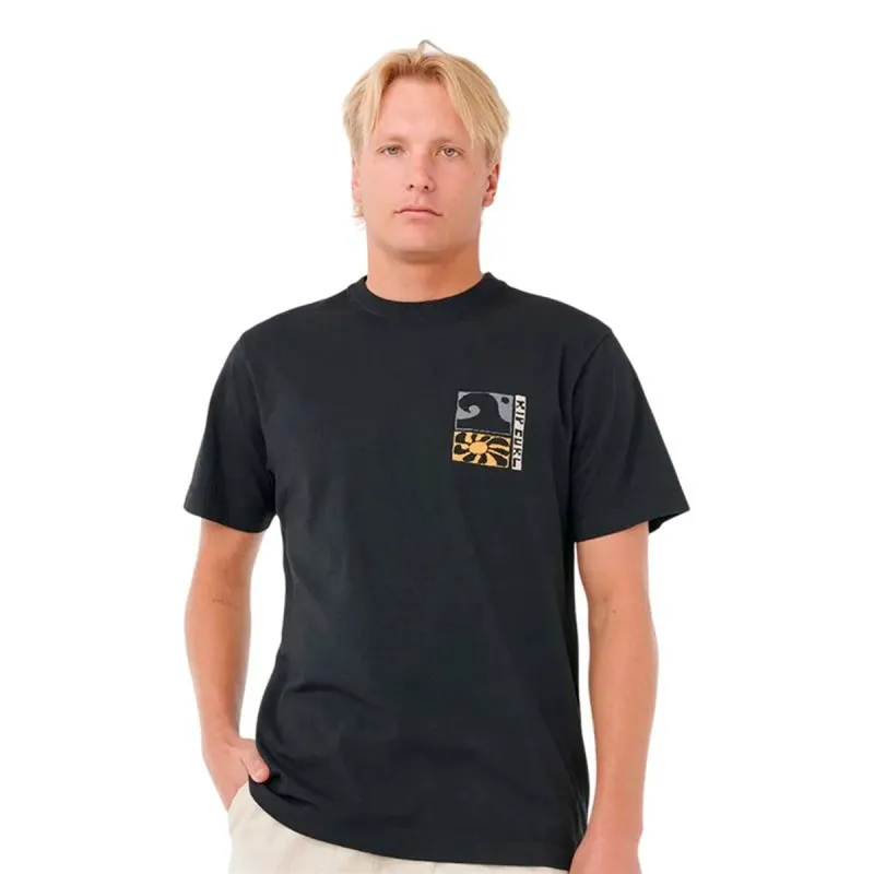Lühikeste varrukatega T-särk, meeste Rip Curl Aots Ty Williams Coastline Tee Must