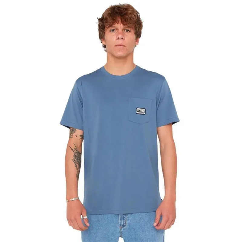 Vīriešu Krekls ar Īsām Piedurknēm Rip Curl Sportline Badge Ss Tee Indigo