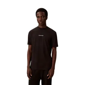 Vīriešu Krekls ar Īsām Piedurknēm Calvin Klein Melns