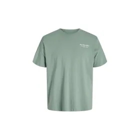 Vīriešu Krekls ar Īsām Piedurknēm Jack & Jones Jjninety Ss Crew Iceberg Tumši zaļš