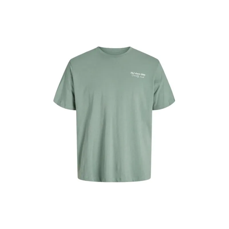 Vīriešu Krekls ar Īsām Piedurknēm Jack & Jones Jjninety Ss Crew Iceberg Tumši zaļš