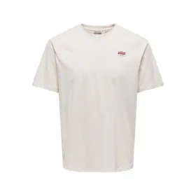 Vīriešu Krekls ar Īsām Piedurknēm Only & Sons Onsdawson Reg Balts