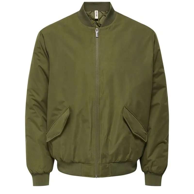 Takki Only & Sons Onsrussel Padded Bomber Oliivi