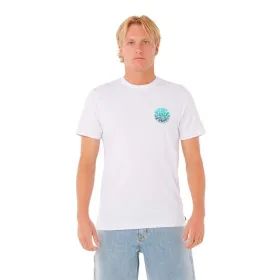 Vīriešu Krekls ar Īsām Piedurknēm Rip Curl Passage Tee Balts