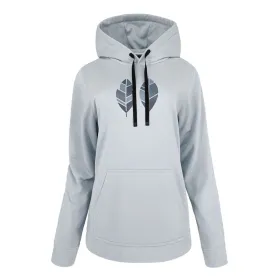 Dressipluus ilma kapuutsita, naiste Joluvi Hoodie Land Helesinine
