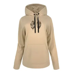 Dressipluus kapuutsiga, naiste Joluvi Hoodie Land Beež