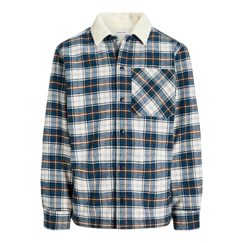 Pikkade varrukatega särk, meeste Jack & Jones Jjzac Teddy Overshirt Ls Tumesinine