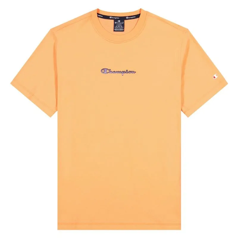 Lühikeste varrukatega T-särk, meeste Champion Crewneck T-Shirt M Oranž