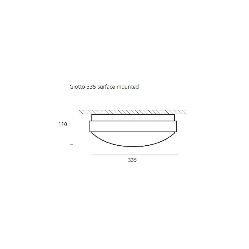 GIOTTO LED 335 SURFACE 4000K MW