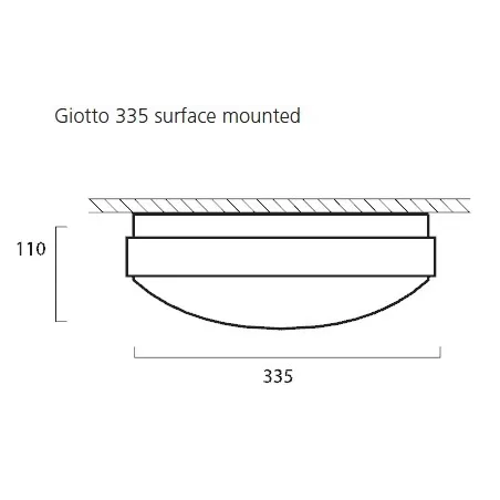 GIOTTO LED 335 PINNAVALGUSTI 4000K MW
