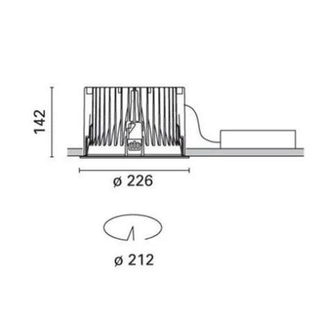 LED 16W 2000lm - valonlähteen arvo 18,8W 1839lm
