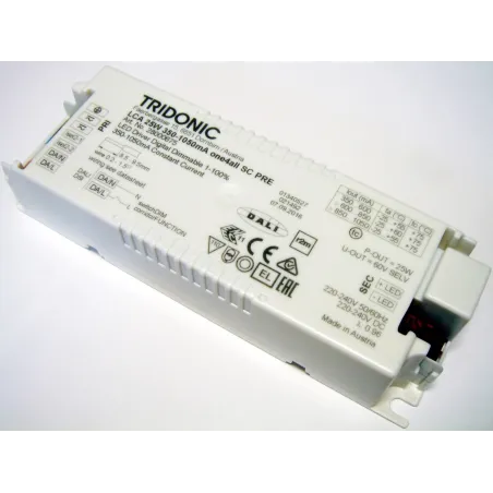 LCA 25 W 350–1050 mA one4all SC eelsoojendi - Tridonic