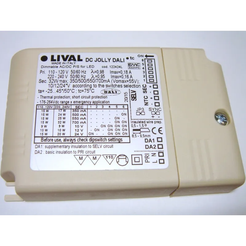 Elektroniskais LED transformators 9-32W, 350-700mA, maks. 55V, DC Jolly Dali