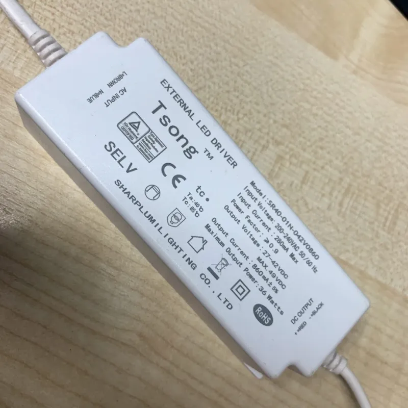 LED-draiver 36W 860mA 27-42VDC