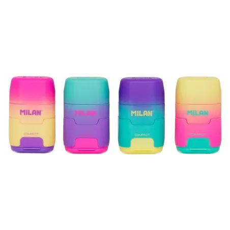 Milan Compact, великолепный эффект заката, ластик и точилка для карандашей Handy Duo