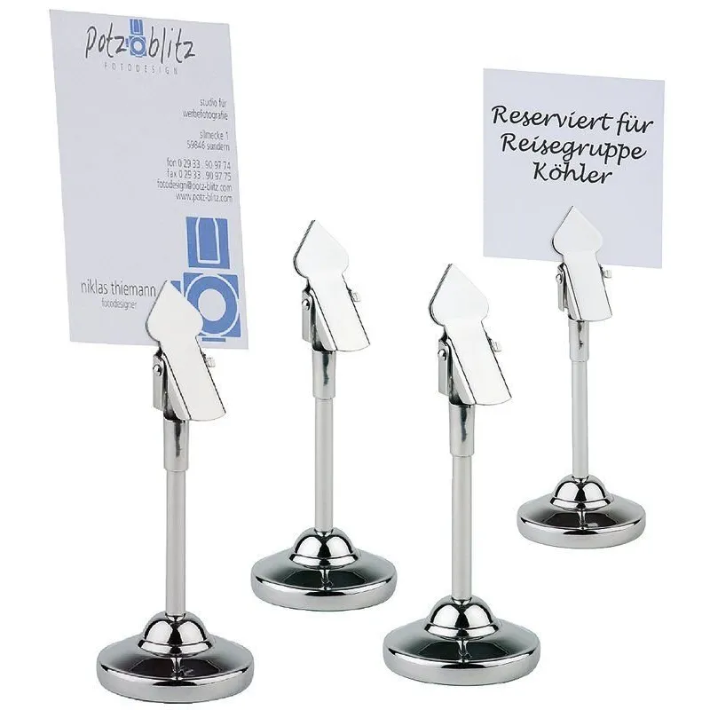 Card holder 4pcs, with 20 white cards