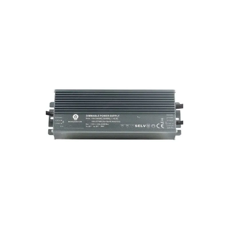 Hakkurivirtalähde 24V/13.4A HIMMENNYS 3-in-1, hopeanvärinen kotelo MCHQ320V24B-SC