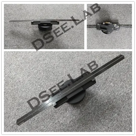 DSEELAB™ hologrammas 3D displeja LED ventilators D50 bez pārsega