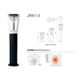 8W LED moodne minimalistlik teemantkolmnurkne muruvalgusti