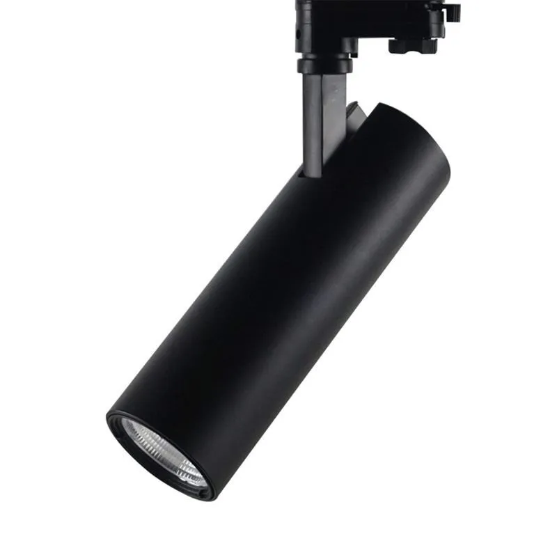 25 W 2200 lm 3000 K 3 fazių COB LED bėginis šviestuvas, juodas