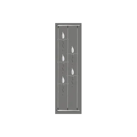 97100 Pisa Trio Lichtvorhang 5x20W G4 Alu