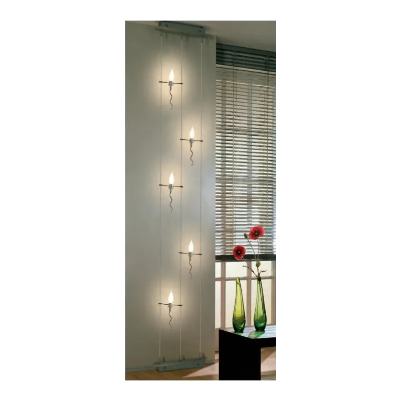 97100 Pisa Trio Lichtvorhang 5x20W G4 Алюм.