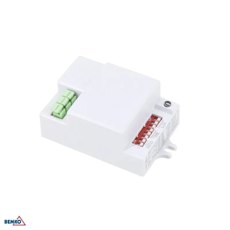 Микроволновый датчик белый 500 Вт 360* IP20 DIP-переключатель