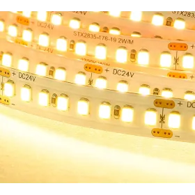 Elastīga LED lente 19.2w/m DC24V WW IP20 2835/176 2395lm