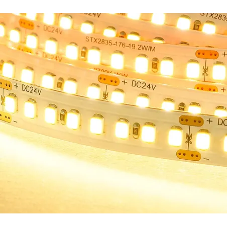 Paindlik LED-riba 19.2w/m DC24V WW IP20 2835/176 2395lm