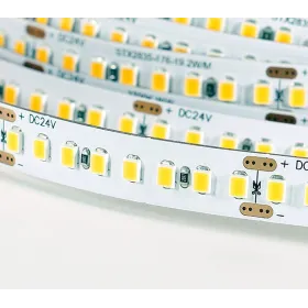Elastīga LED lente 19.2w/m DC24V WW IP20 2835/176 2395lm