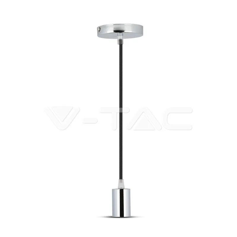 Chrome Pendant Light Black