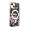 Guess Flower MagSafe - Case for iPhone 14 (Black)