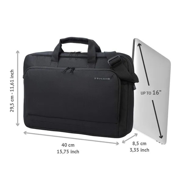 Laptop Case Tucano BSTN-BK Black 15,6