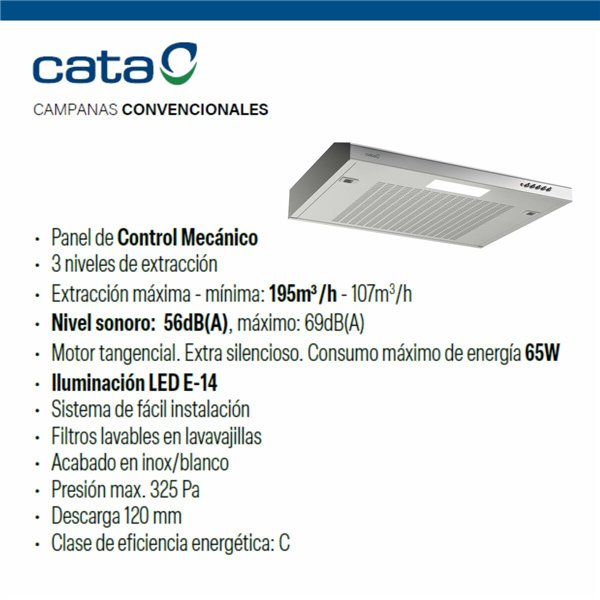 Kitchen extractor Cata LFK6001X