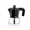 Italian Coffee Pot BRA INOX BLACK 3T Black