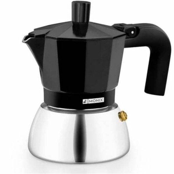 Italian Coffee Pot BRA INOX BLACK 3T Black
