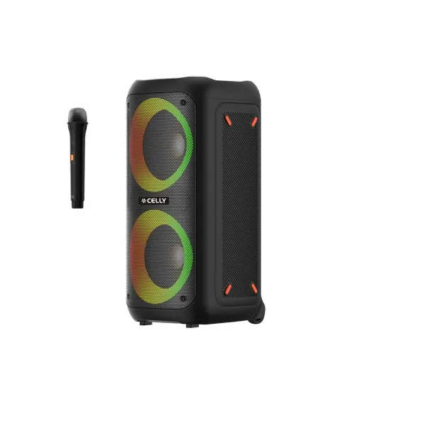 Portable Bluetooth Speakers Celly PARTYSPEAKERWLM Black 4 W